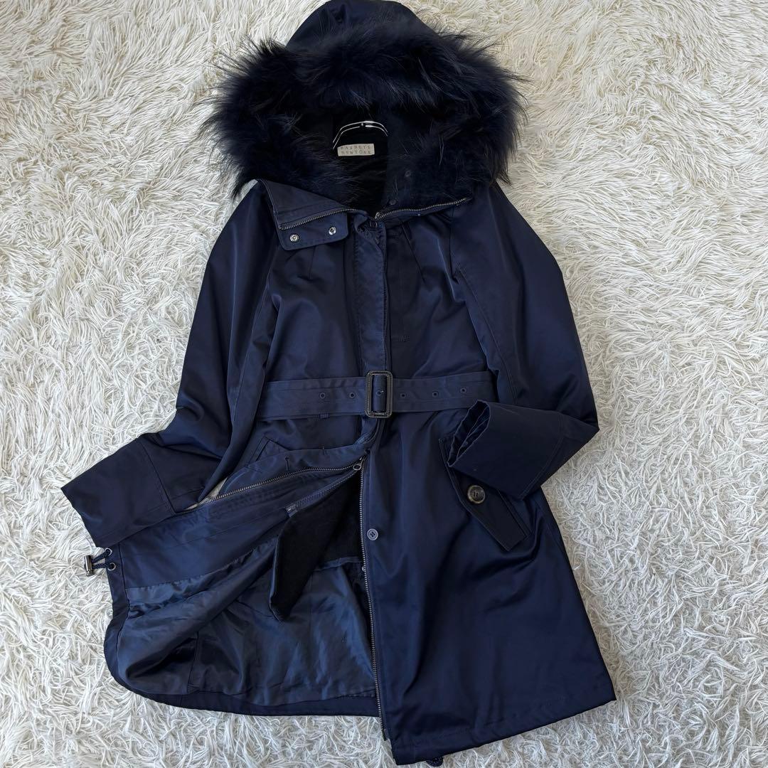 BARNEYS NEWYORK ✨5way撥水モッズコート　ベルテッド　ファー