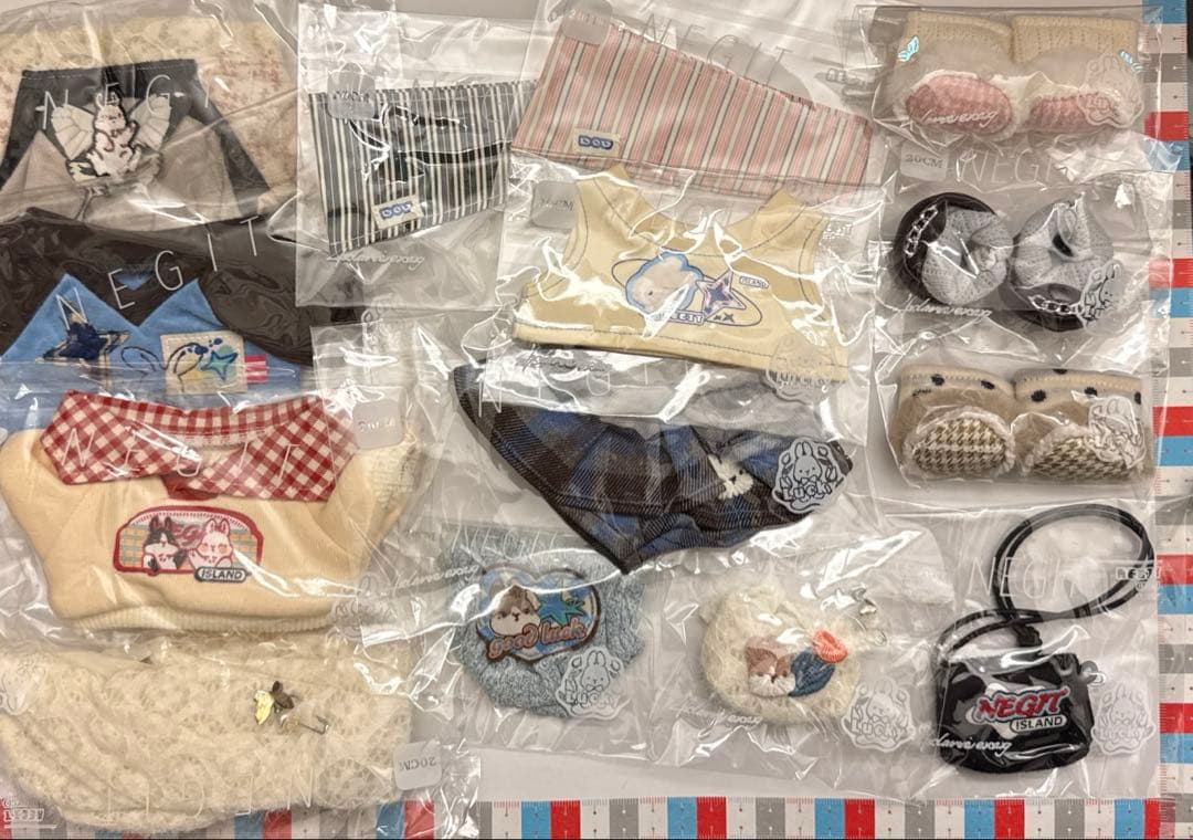 【WS12】20cm ぬい服 ぬいぐるみ用 着せ替え まとめ 無属性 豆乳実験室