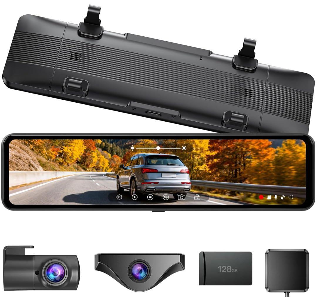 【新品未開封】ドライブレコーダー ミラー型 前後　前4K後2.5K 16980円