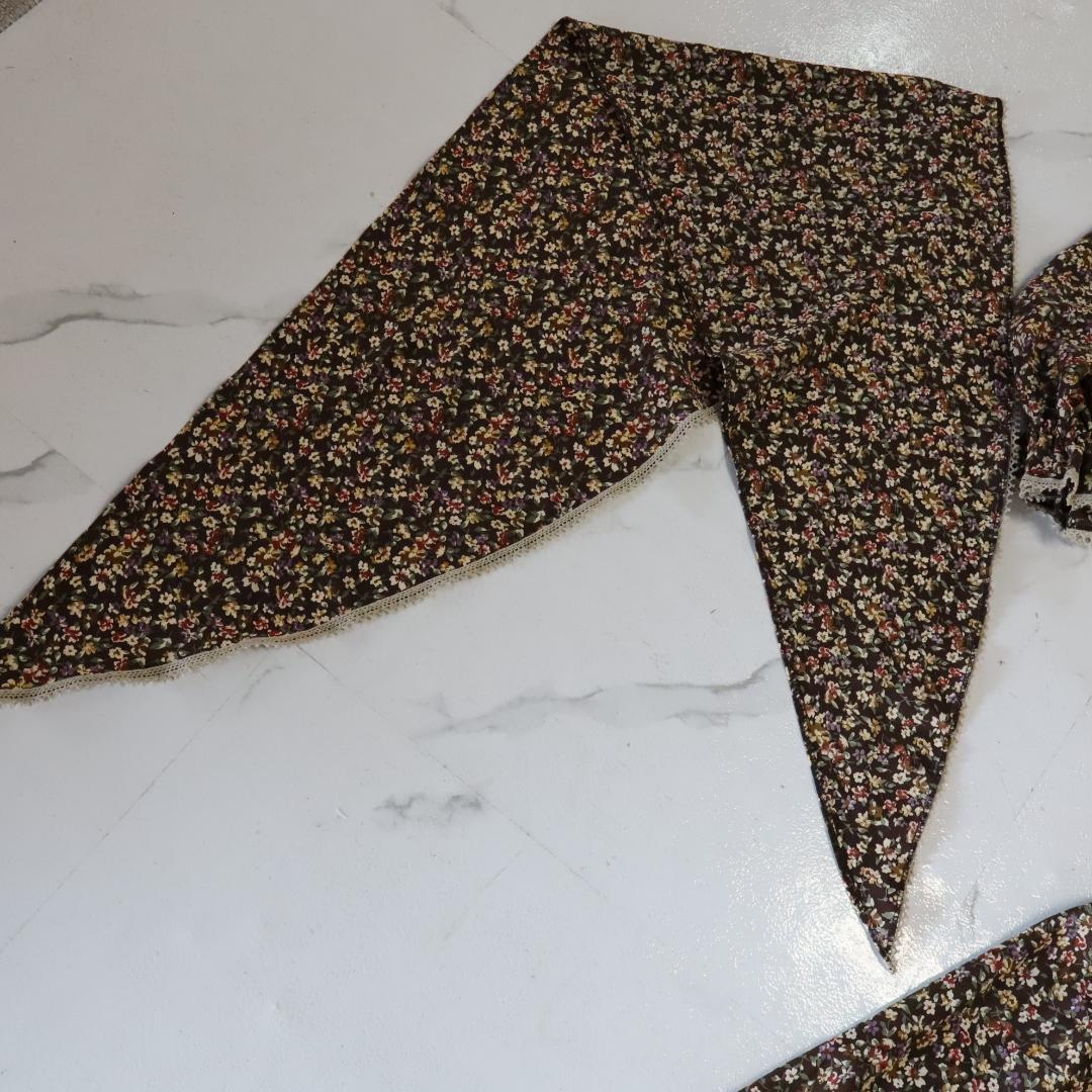 【美品フラメンコ衣装】オリーブグリーン ブラウス ファルダ ペチコート シージョ