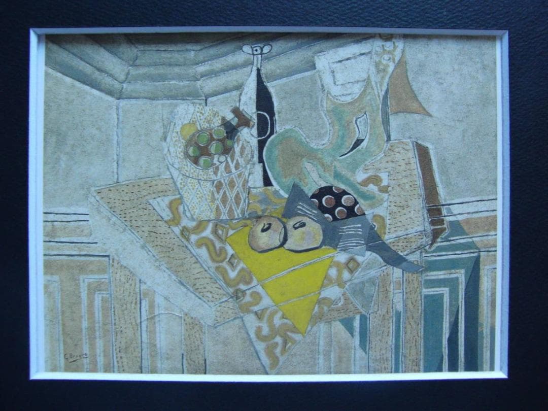 ジョルジュ・ブラック「黄色いテーブルクロス」、希少画集より