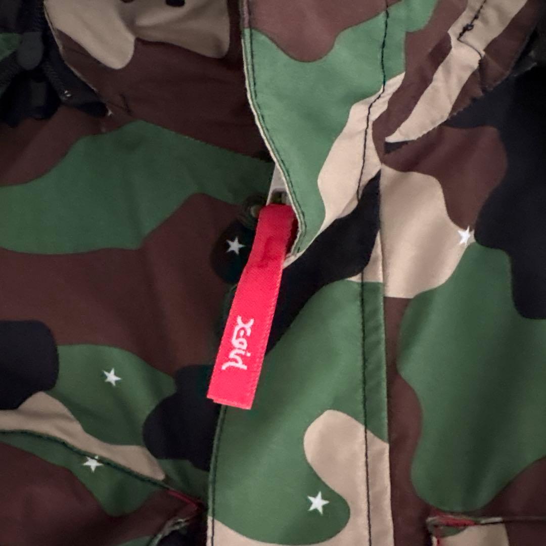 BURTON 迷彩 スノーボードウェア Sサイズ　X-girlコラボ