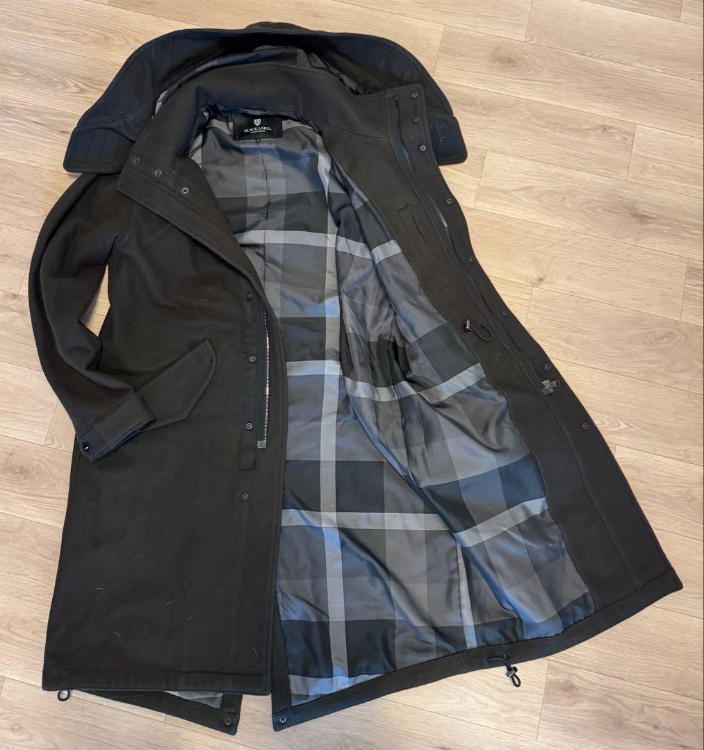 ブラックレーベル クレストブリッジ 羊毛 モッズ コート 2way
