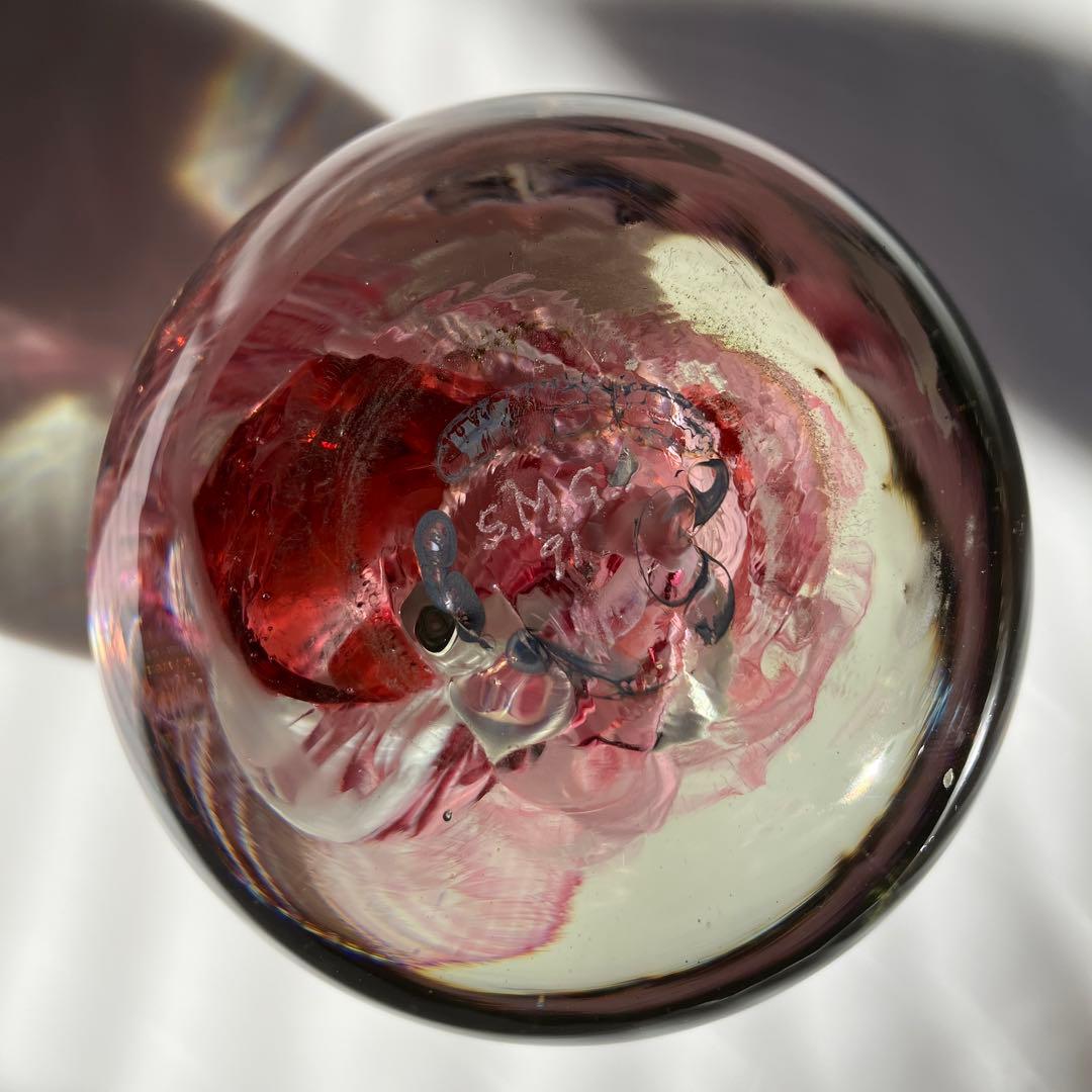 レア　イタリア製　作家　ヴィンテージ ヴェネツィアングラス　ペーパーウエイト