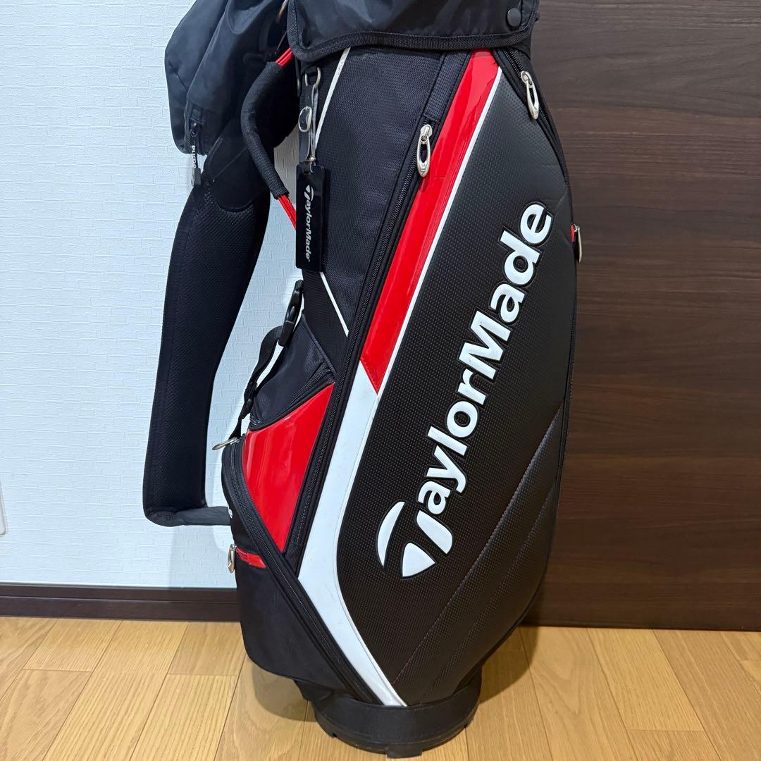 TaylorMade ゴルフバッグ キャディバッグ 黒/赤