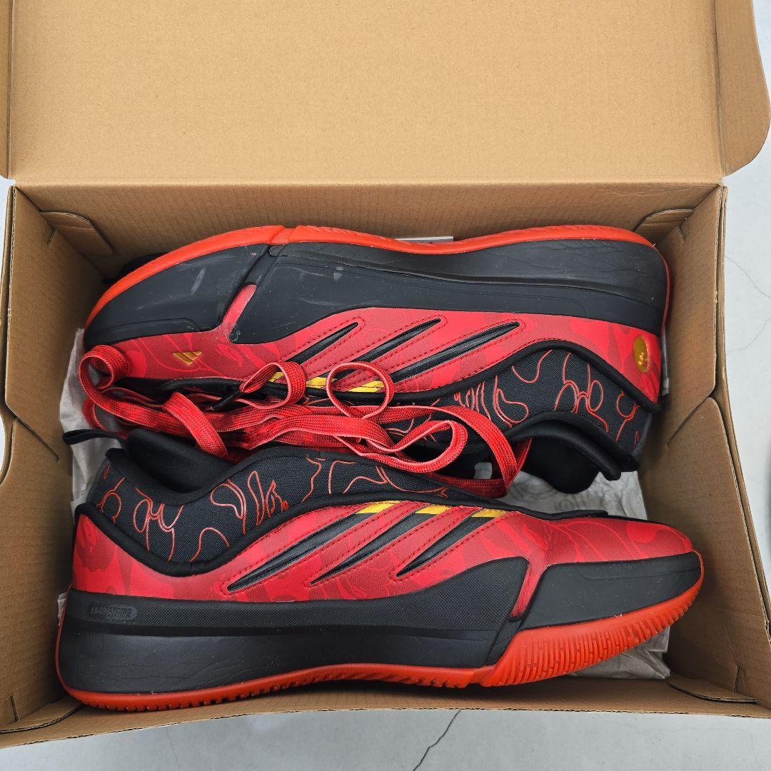 2回使用adidas×BAPE DAME9 バスケットボールシューズ