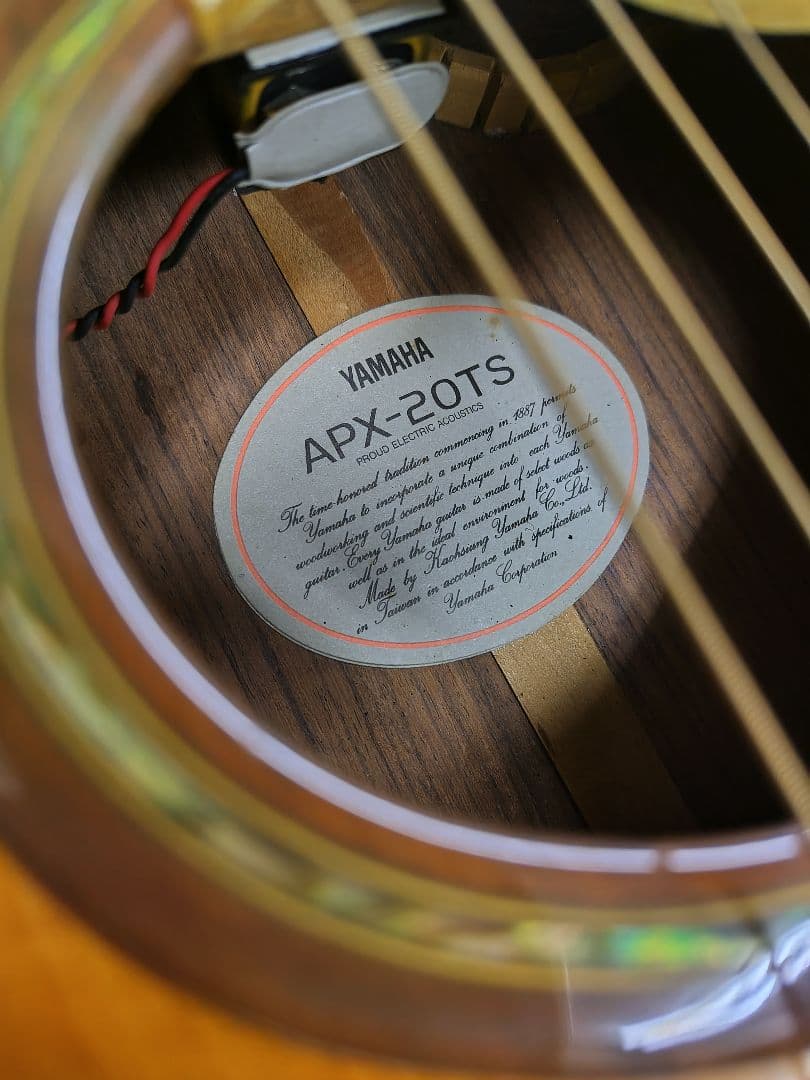 YAMAHA APX20TS アコースティック(エレアコ)ギター,ハードケース付