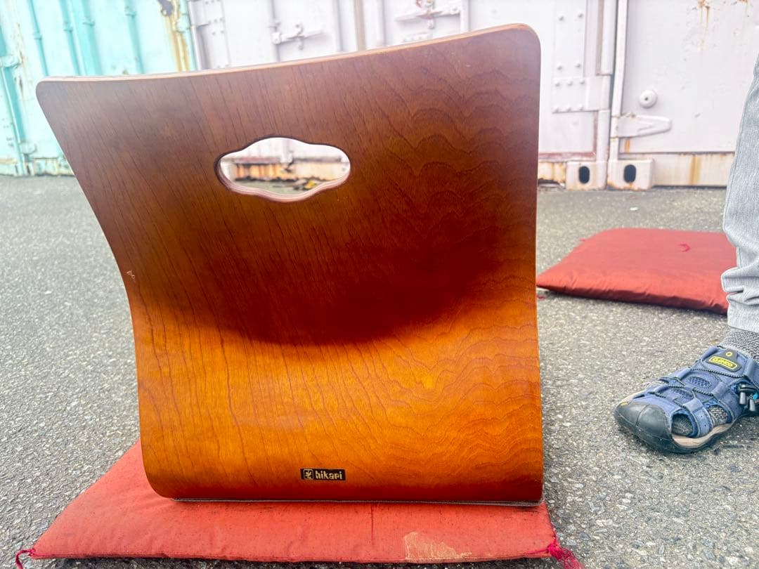 hikari 木製背もたれ付き座椅子12脚セット