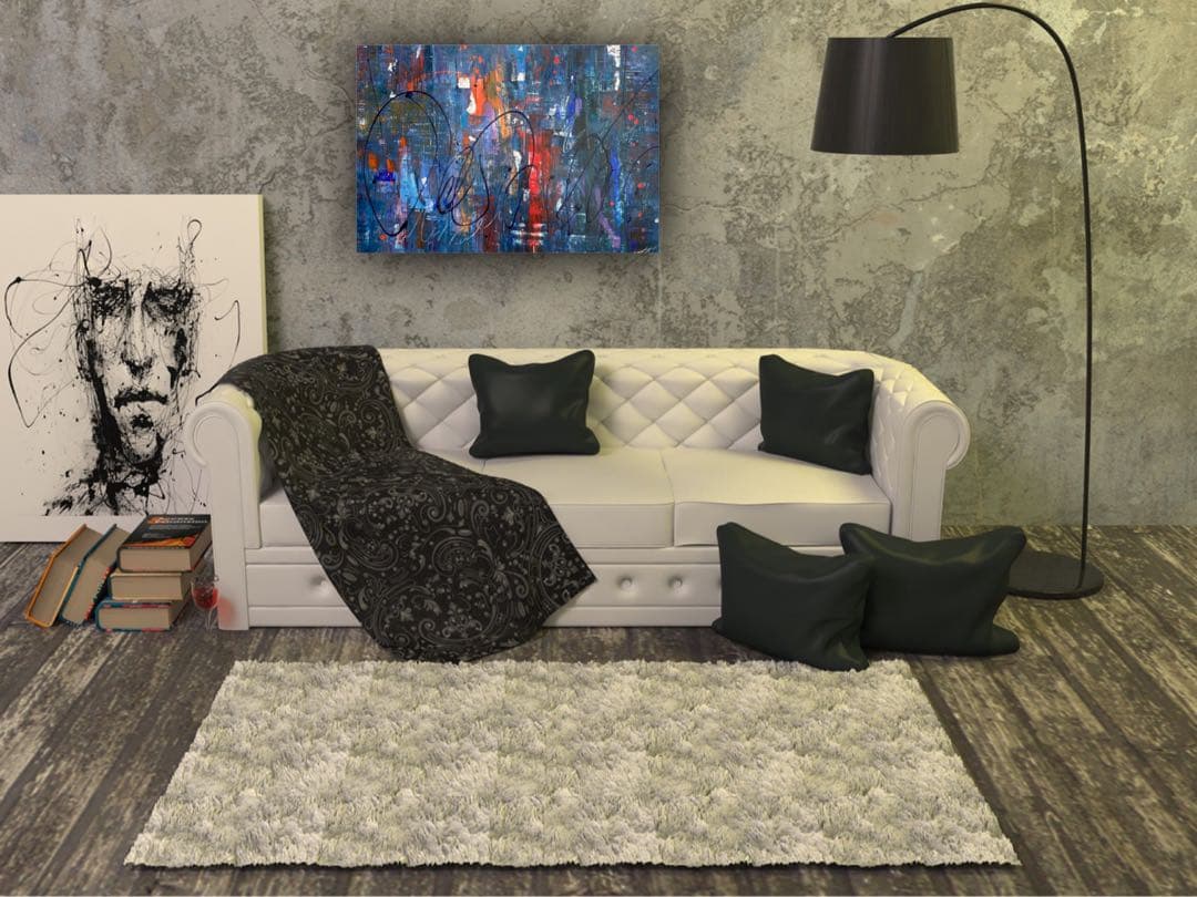 抽象画 アート パネル クール モダン 絵画 インテリア 現代アート 原画