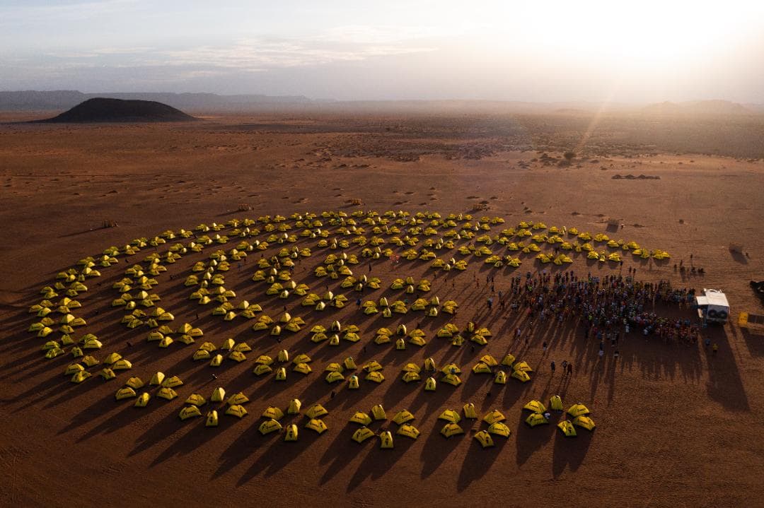 MARATHON DES SABLES ULTRA イエロー テント