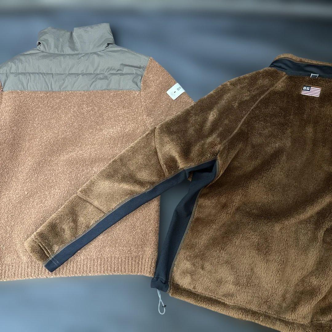 み*ふ様 極美品‼️BRIEFING フリースジャケット&ニット切り替えダウン