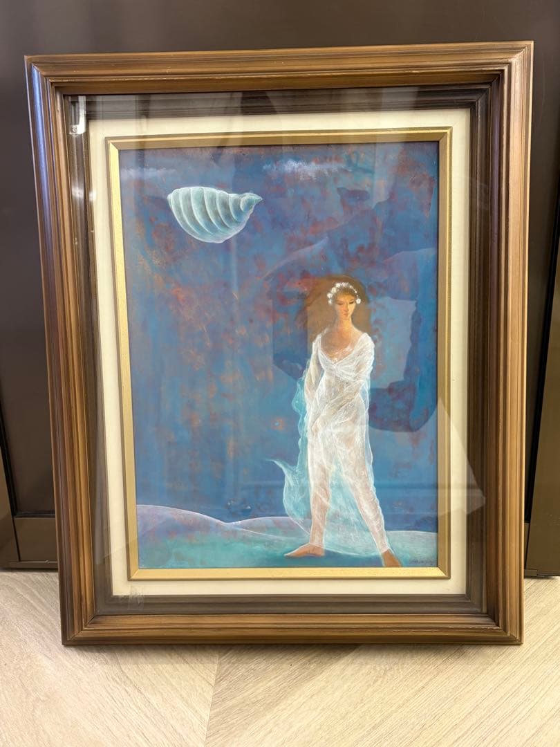 クラシック油彩画 女性の姿