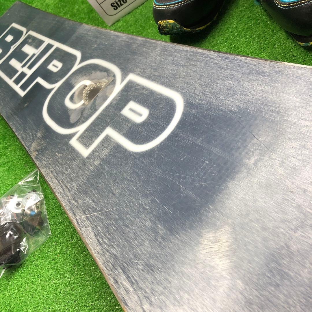 宝-626 子供用スノーボードセット 108cm ビンディング新品 板にやや難有