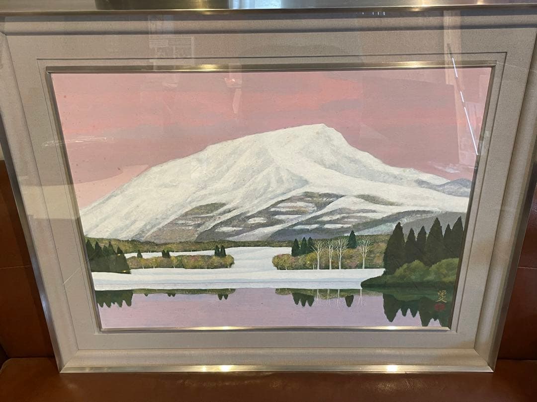 待春　三輪晃久　絵画　壁掛け　美術品　アート　コレクション　住まい　趣味