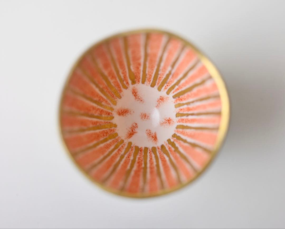 前田正博　色絵梟絵 陶芸 ぐい呑み 茶碗