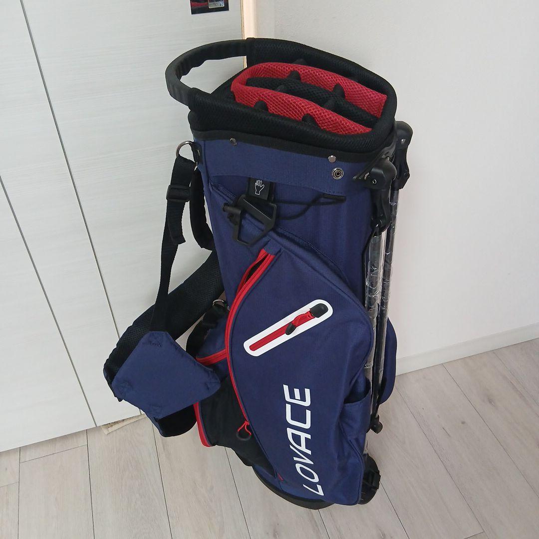 週末バーゲン LOVACEキャディバック　新品（軽量、14分割）