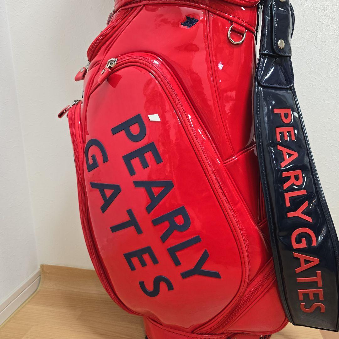 パーリーゲイツ キャディバッグ美品、国内正規品&1.3.5ウッドカバー
