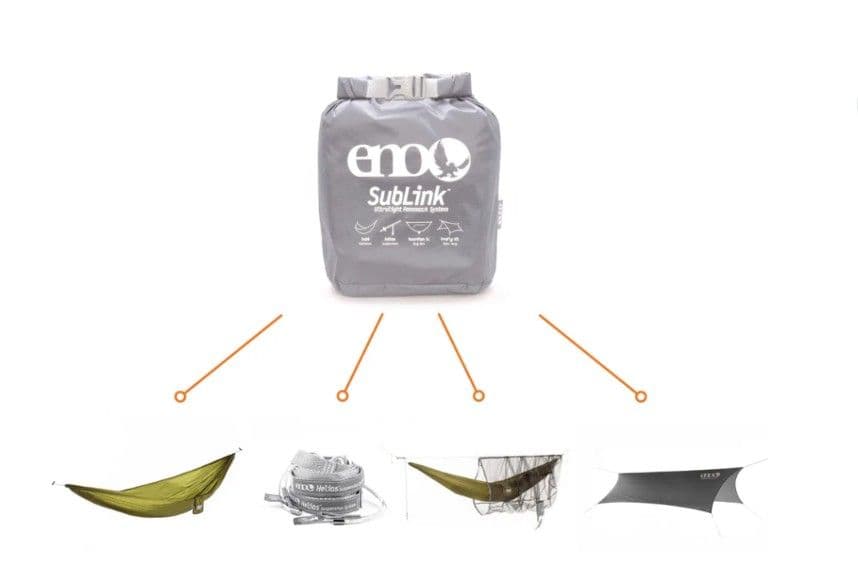 テーブル・チェア・ハンモック eno Sublink(Ultralight Hammock System)