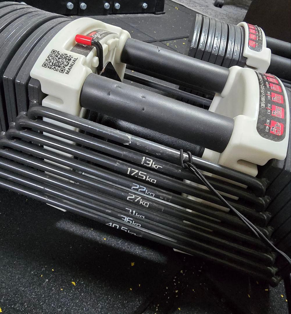 クイックダンベル/ブロックダンベル 片方 最大40.5kg×2個