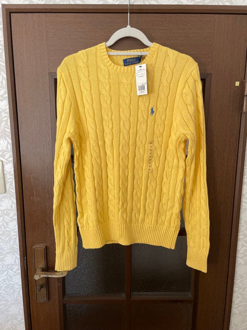 [専用品］Polo Ralph Lauren イエロー ケーブルニット XS