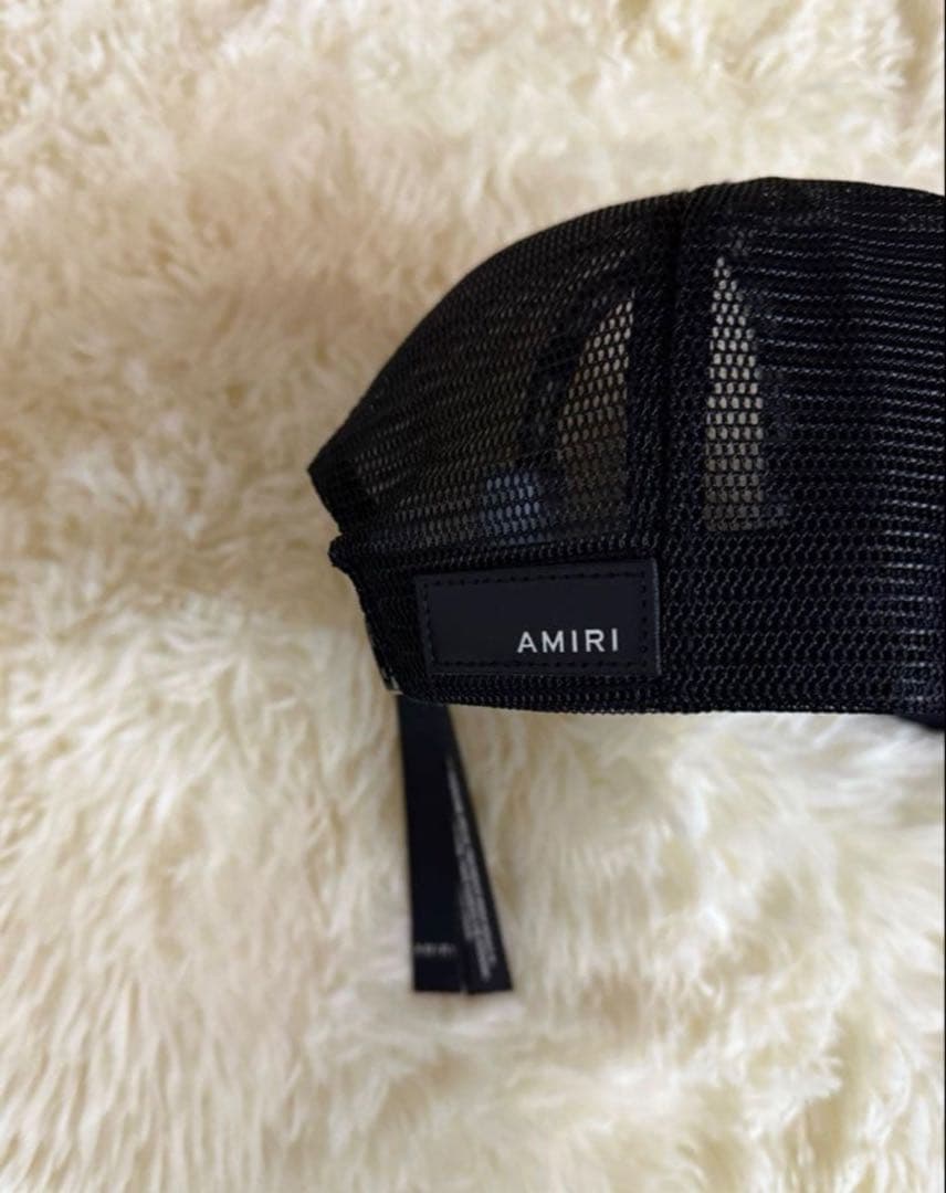 【未使用】Amiri アミリ ロゴ刺繍 ベースボール キャップ