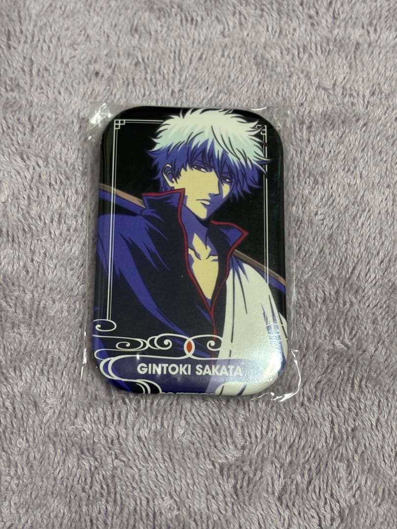 銀魂 坂田銀時 まるかく缶バッジ2