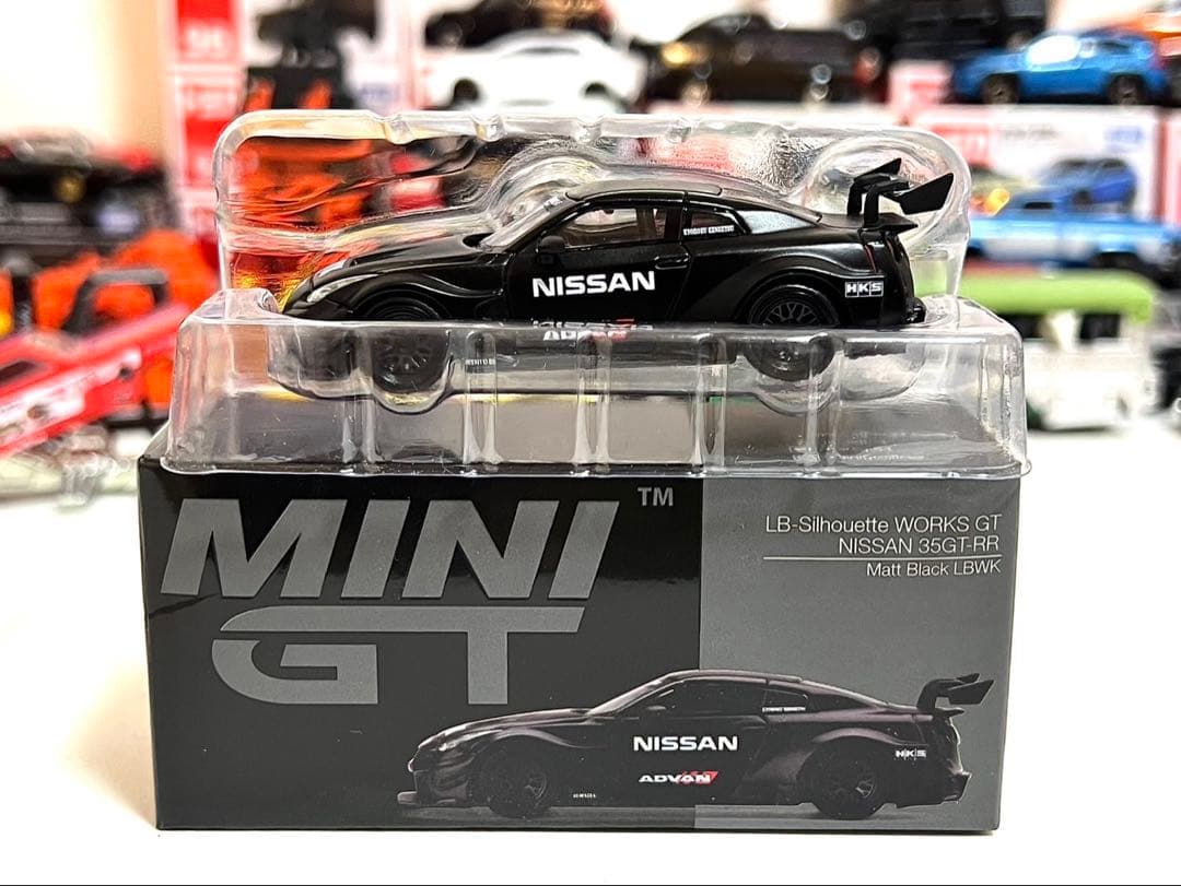 Mini GT 日産35GT-RR Matte Black LBWK R35