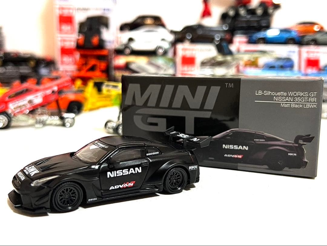 Mini GT 日産35GT-RR Matte Black LBWK R35
