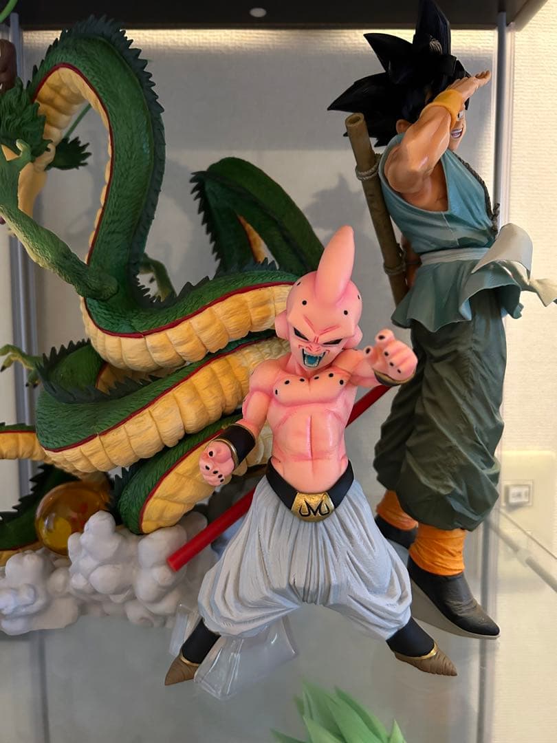 一番くじ　魔人ブウ(純粋)、バイバイ悟空、神龍、四星球