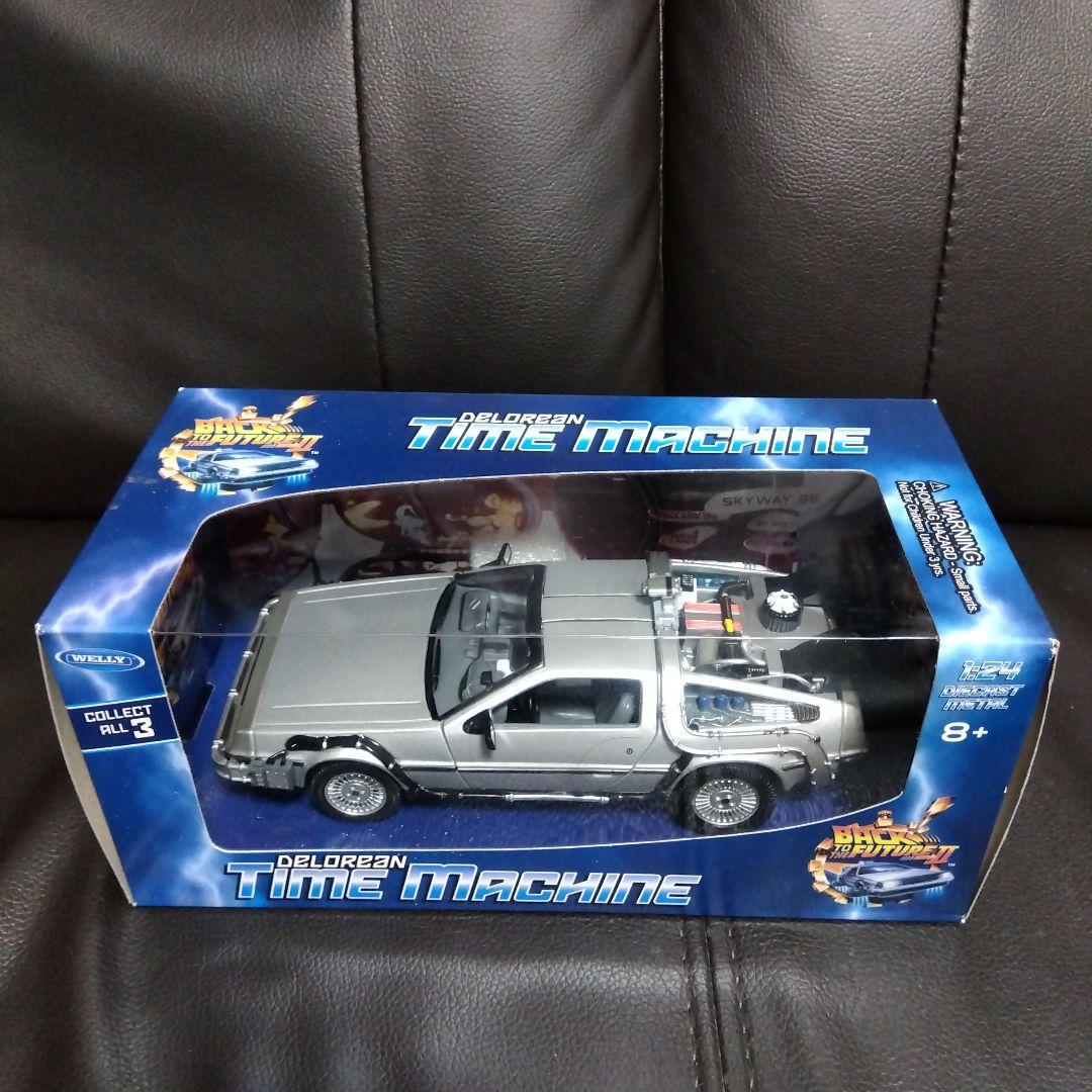 【2台セット】WELLY 1/24 デロリアン BTTF タイムマシン 1:24