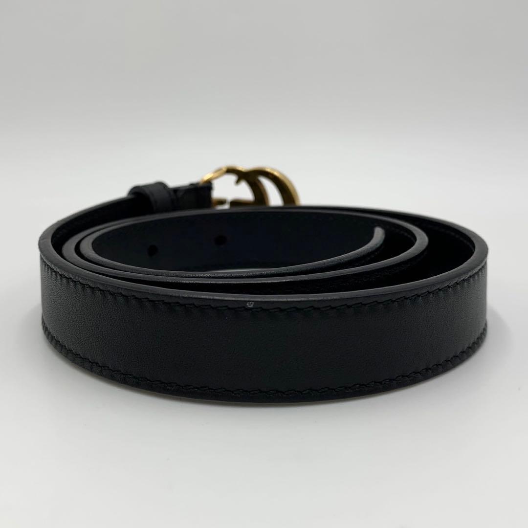 付属品付き・未使用に近い GUCCI グッチ ベルト マーモント ダブルG