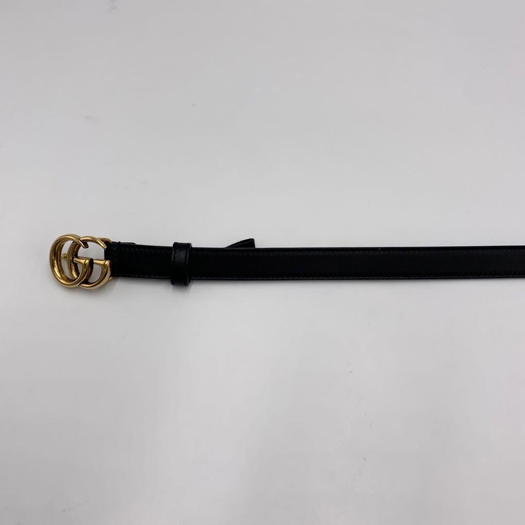 付属品付き・未使用に近い GUCCI グッチ ベルト マーモント ダブルG