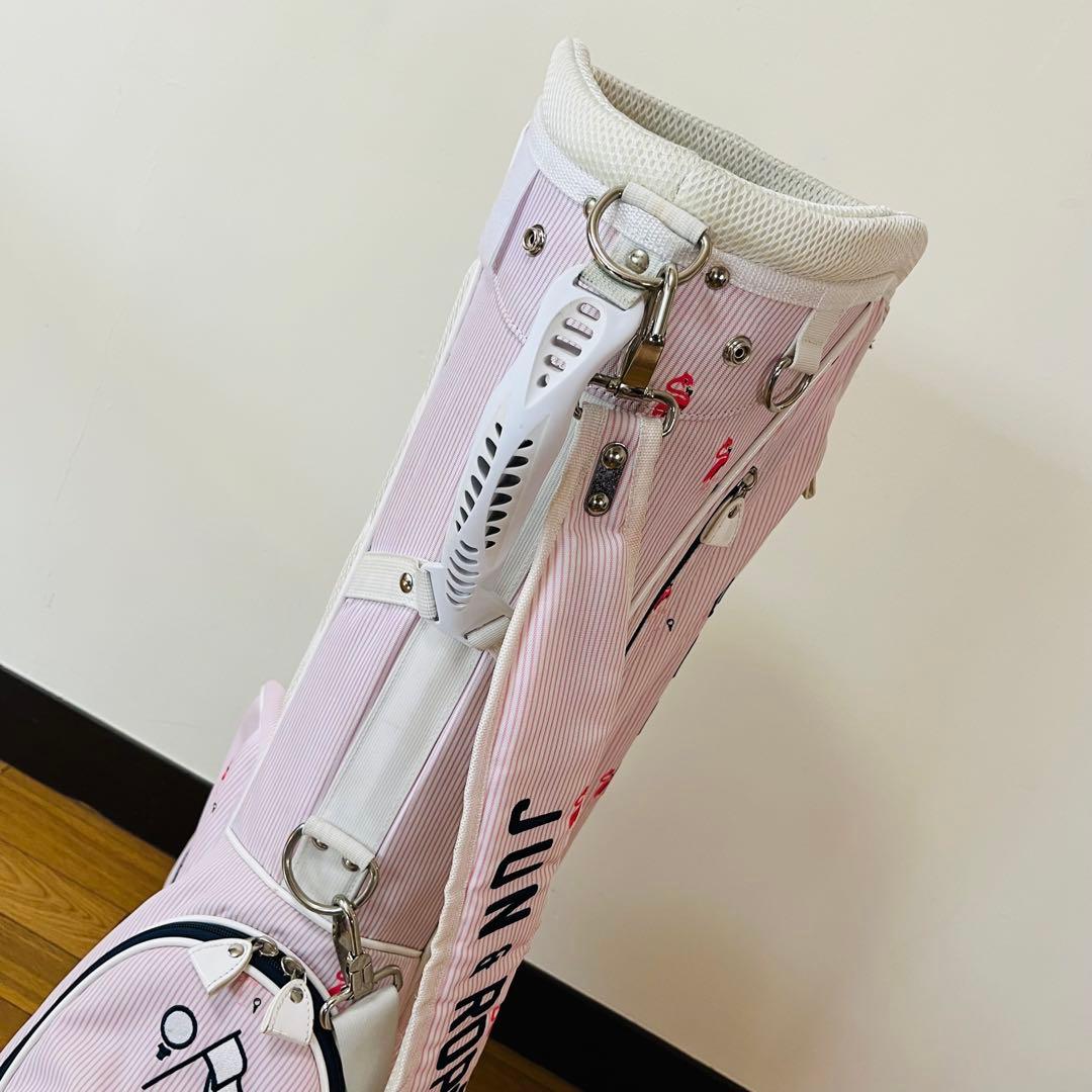 希少　JUN&ROPE ジュンアンドロペ フラミンゴ柄 スタンド キャディバッグ