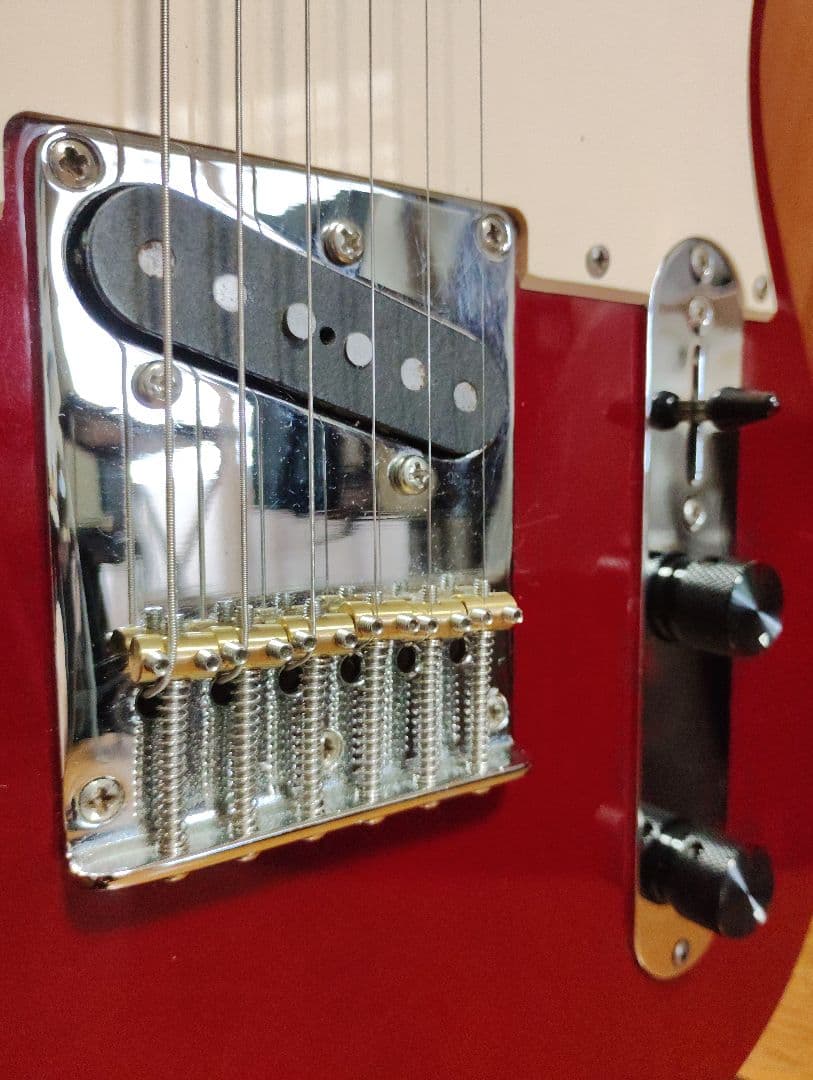 最終値下げ　テレキャスター　チェリーレッド　コンポーネントギター