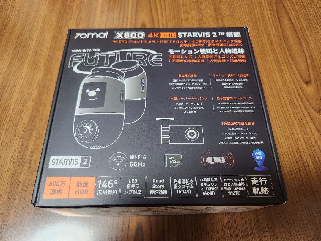 70mai Dash Cam 4K Omni ドライブレコーダー 前後2カメラ