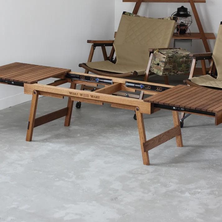 【新品】what we want エクステンションテーブル ウォールナット