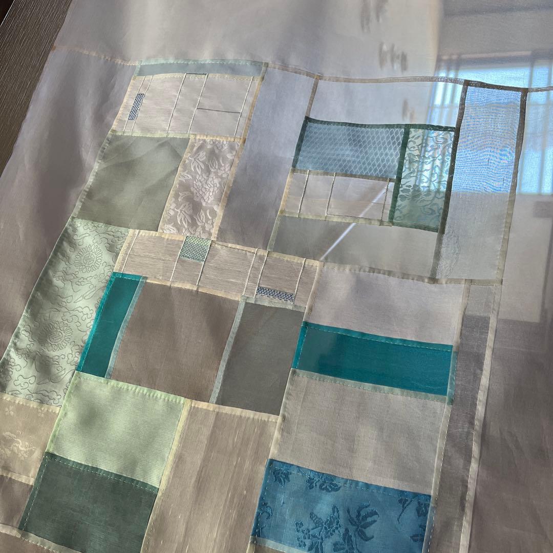 薄絹のタペストリー・空　韓国ポジャギ　ハンドメイド