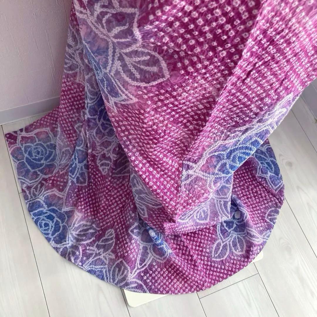 ゆり　やまと誂　有松鳴海絞り浴衣　絞り浴衣　薔薇　No.33-120