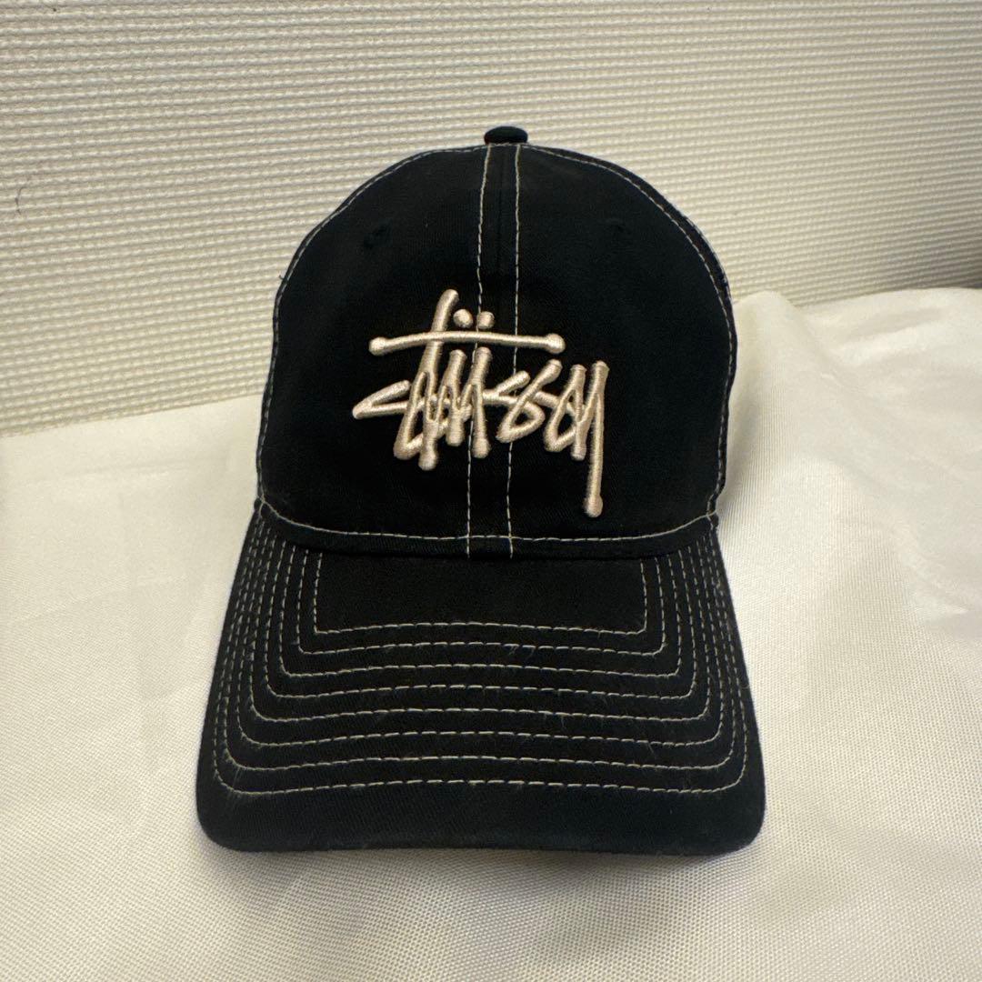 【美品】stussy メッシュキャップ ブラック