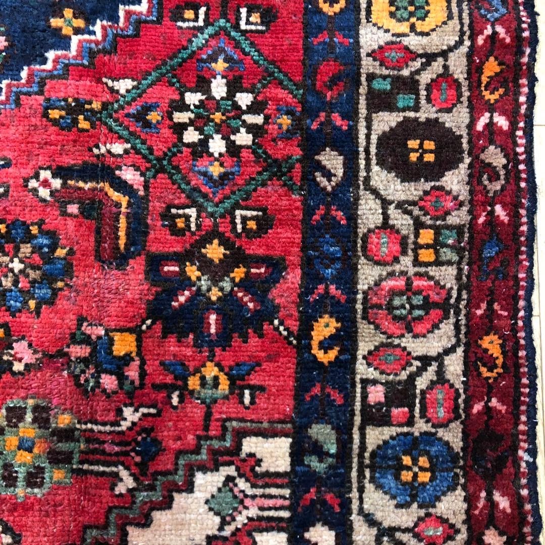 ペルシャ絨毯 ヴィンテージラグ 192×122cm 手織り オールドpersia