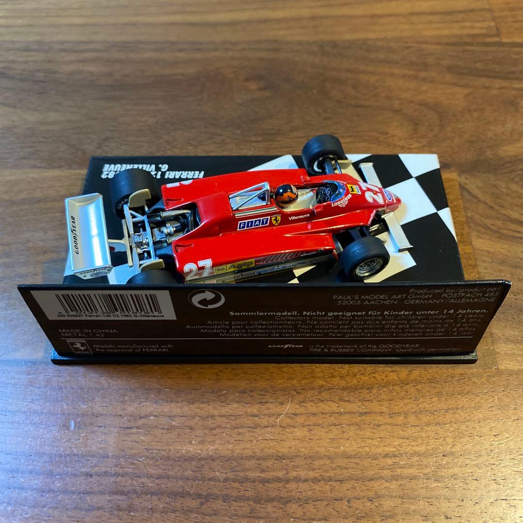 ジル・ビルヌーブ フェラーリ 126C2 ミニチャンプス 1/43スケール F1