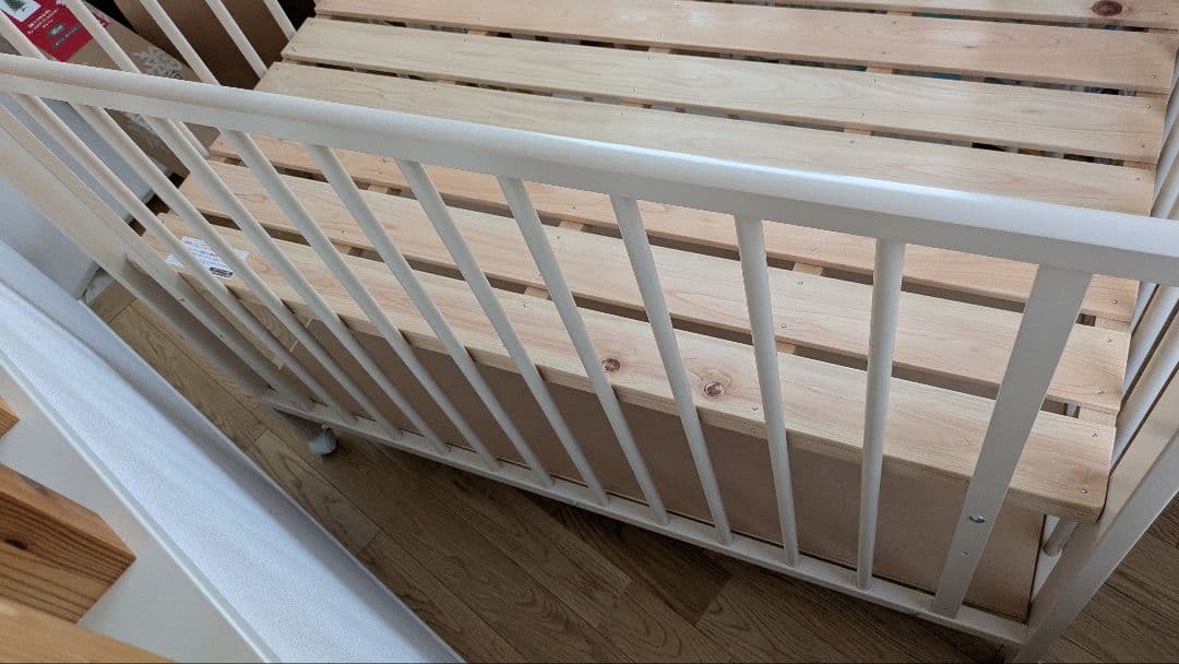 キンタロー社（日本製）ポムヌーベル（ホワイト、すのこ床板）