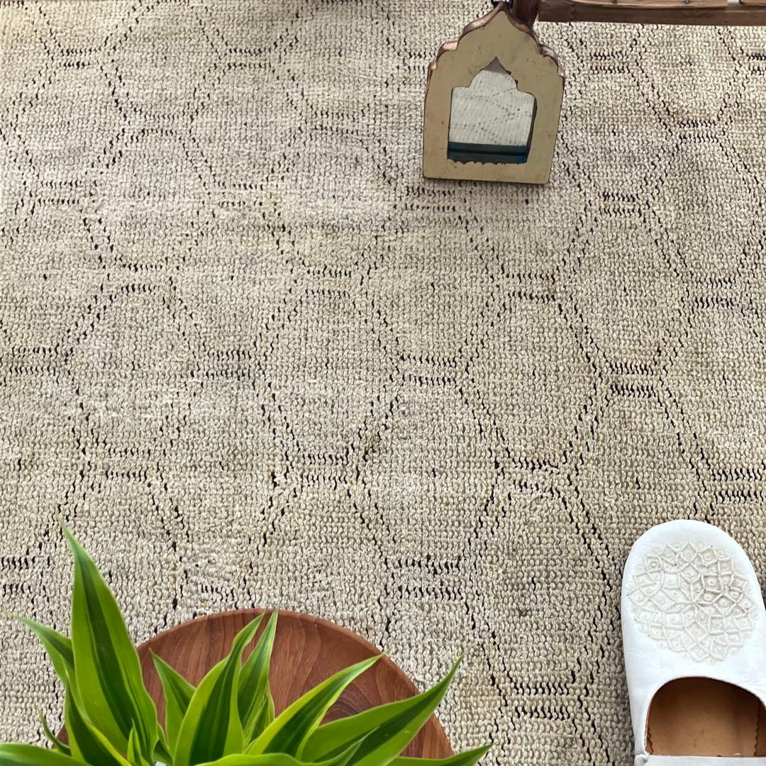 超ロング　均等ハニカム71×288✳︎ベージュ　ランナー　トルコヴィンテージラグ