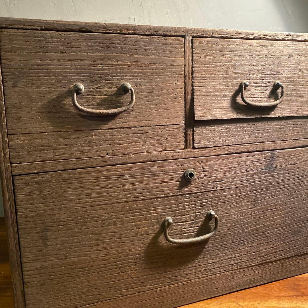 時代物 小引き出し 総桐 小箪笥 骨董品 古家具 古民家 収納 アンティーク