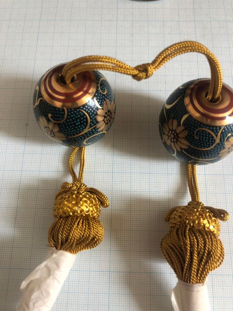 香炉　香合　風鎮　金彩　鉄仙　青粒　手描き　良山作　昭和当時物　陶磁器