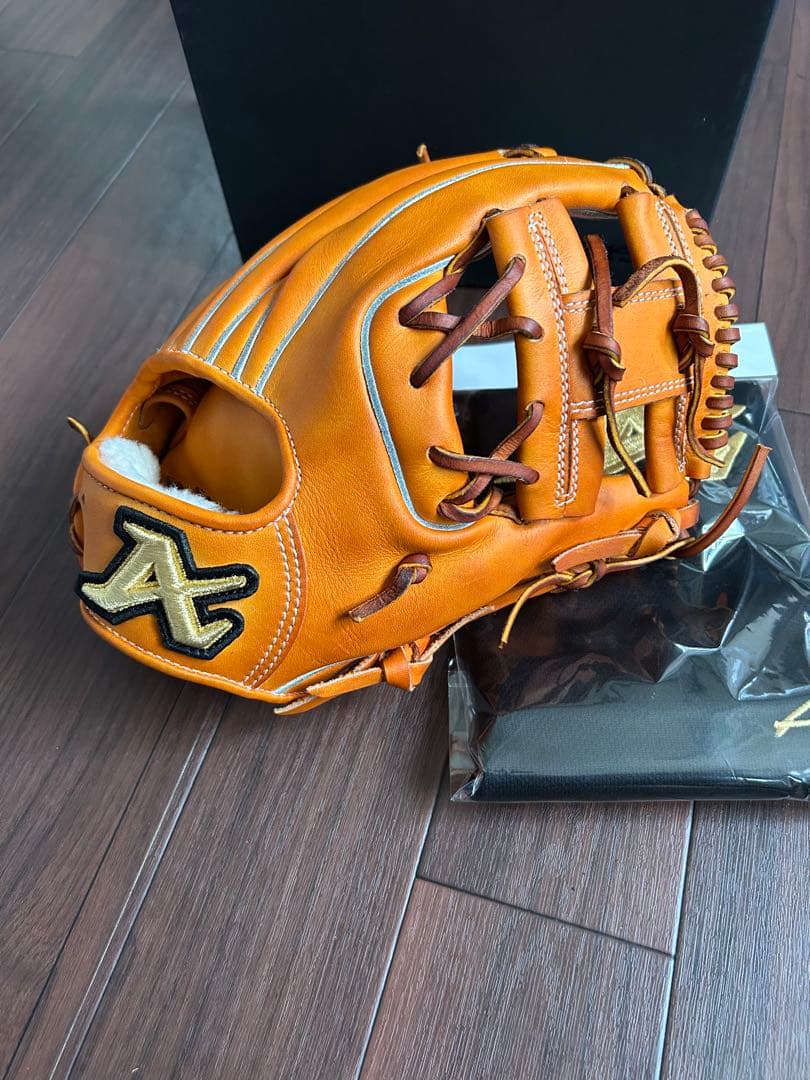 アトムズ　ATOMS APL-UR4 硬式用グローブ　内野手用　オレンジ