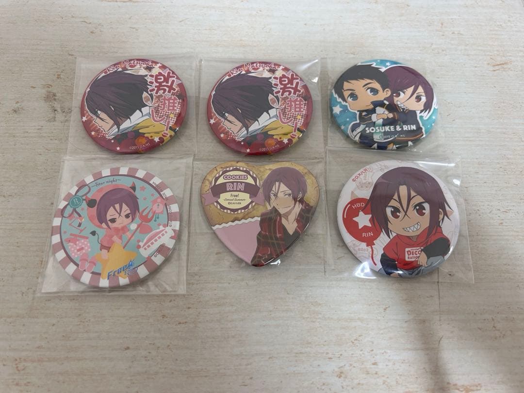 free 缶バッジ 凛