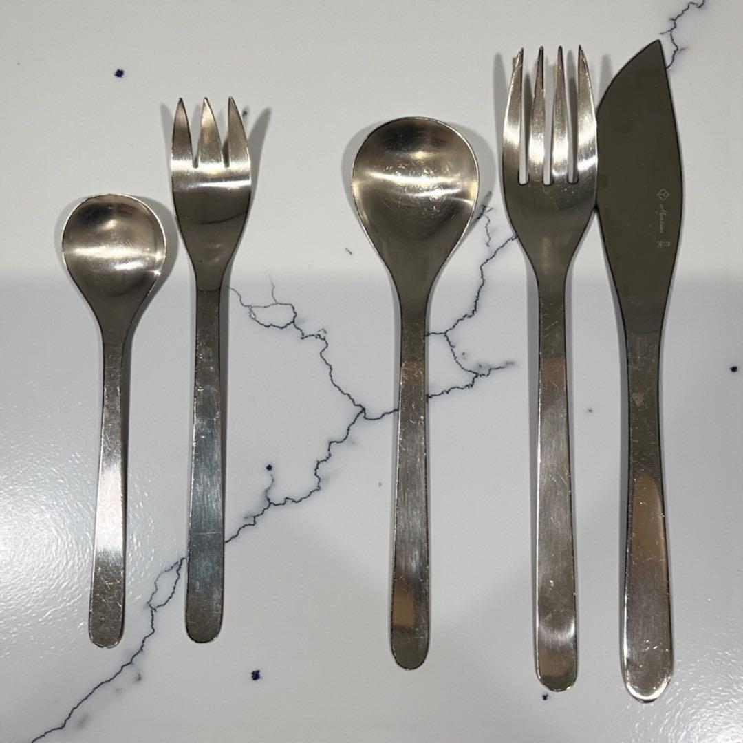 柳宗理氏　カトラリーセット ナイフ&フォーク&スプーン　6セット