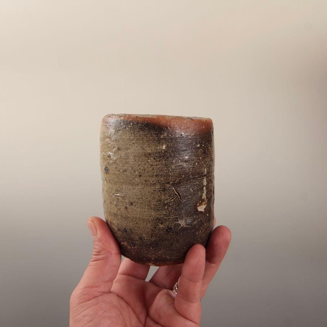 信楽 筒茶碗 信楽焼 古美術 古道具 アンティーク 茶道具