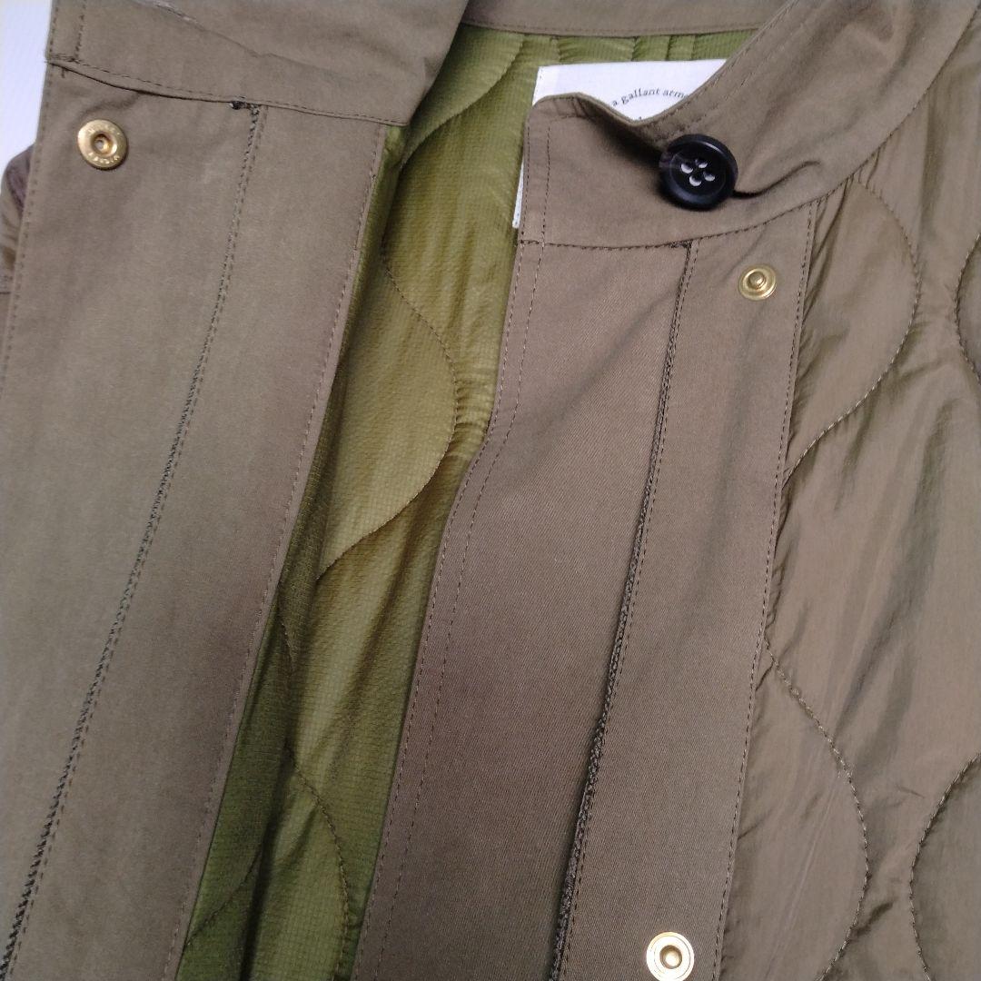 Pual ce cin 異素材MIXモッズコート キルティングコート ロング